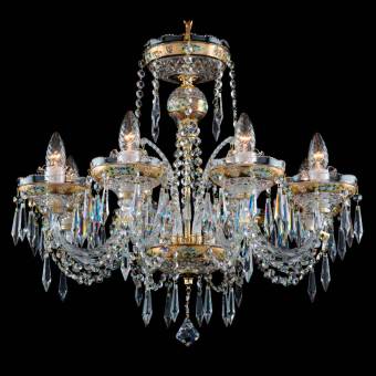 Хрустальная люстра Lucky Glass CH-08 Crystal-gilded