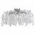 Потолочная люстра Crystal Lux Tenerife PL8 Silver