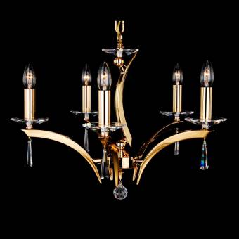 Подвесная люстра Lucky Glass CH-05 Coated brass-A