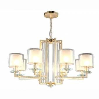 Люстра Crystal Lux NICOLAS SP-PL8 GOLD/WHITE