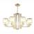 Люстра Crystal Lux NICOLAS SP-PL8 GOLD/WHITE