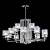 Люстра Crystal Lux NICOLAS SP-PL10+5 NICKEL/WHITE