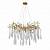 Люстра Crystal Lux REINA SP8 D1000 GOLD PEARL