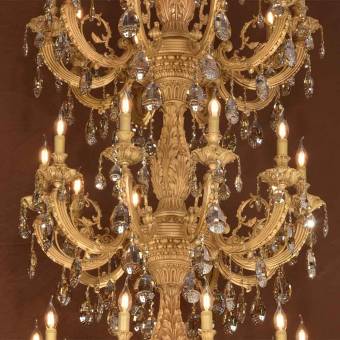 Бронзовая люстра Pars Luster 3181/40 Gold