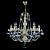Хрустальная люстра Wranovsky Ocean 5 Gold M Blue
