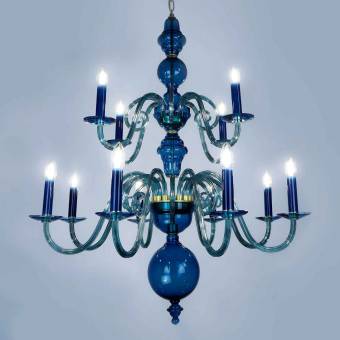 Хрустальная люстра Wranovsky Manoir 12 Blue