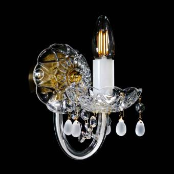 Хрустальное бра ArtGlass KAROLINA I. VINO HL WHITE