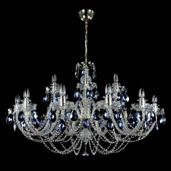 Хрустальная люстра Wranovsky Ocean 18 Silver Blue