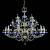 Хрустальная люстра Wranovsky Ocean 24 Gold Blue