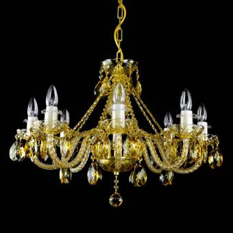 Хрустальная люстра Wranovsky Finesse 8 Alpha Gold yellow