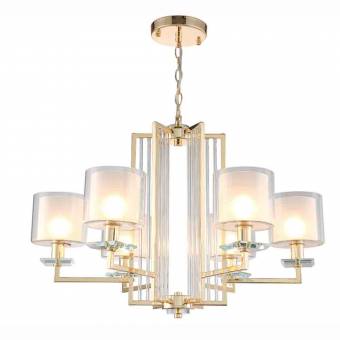 Люстра Crystal Lux NICOLAS SP-PL6 GOLD/WHITE