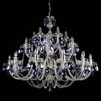 Хрустальная люстра Wranovsky Ocean 24 Silver Blue