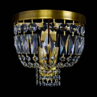 Хрустальное бра Wranovsky Washington 2 Antique Gold